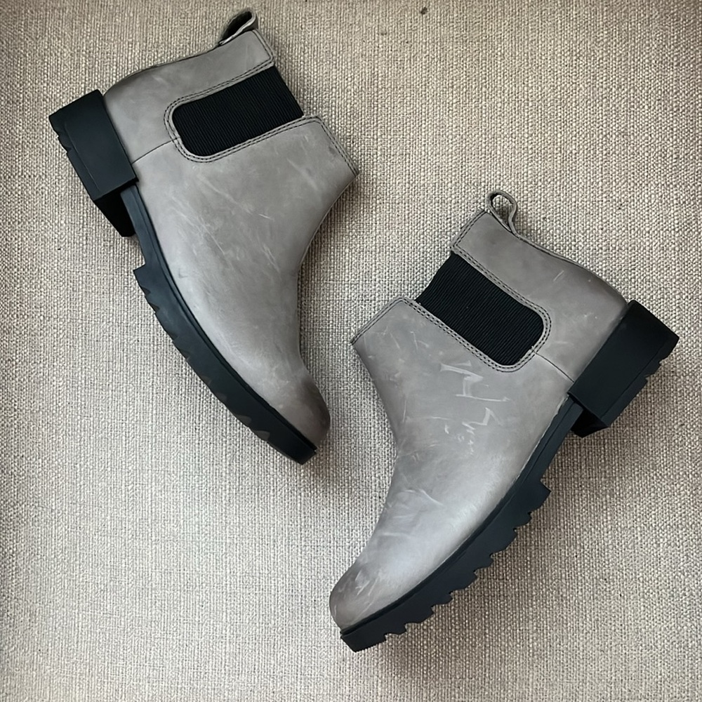 NEW Sorel Emelie II Waterproof Chelsea Boot Gray Size 7 - Picture 3 of 10